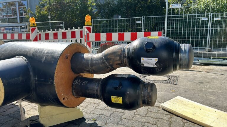 Vorisolierte Rohrenden mit Abzweigen